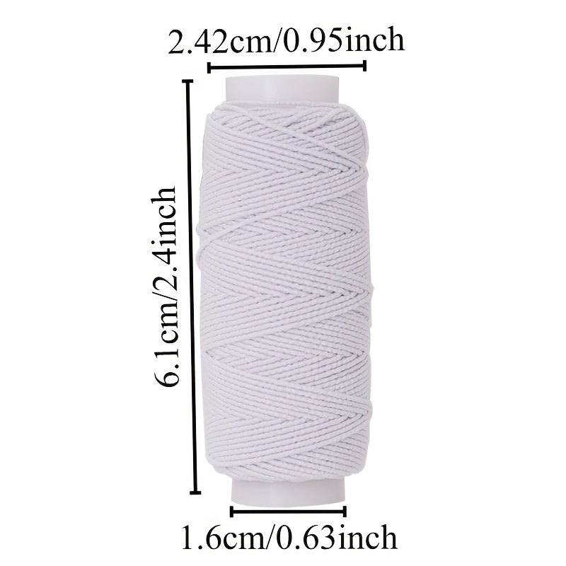 20m Black White  Elastic Threa - Sewing Latex ulasan dan harga