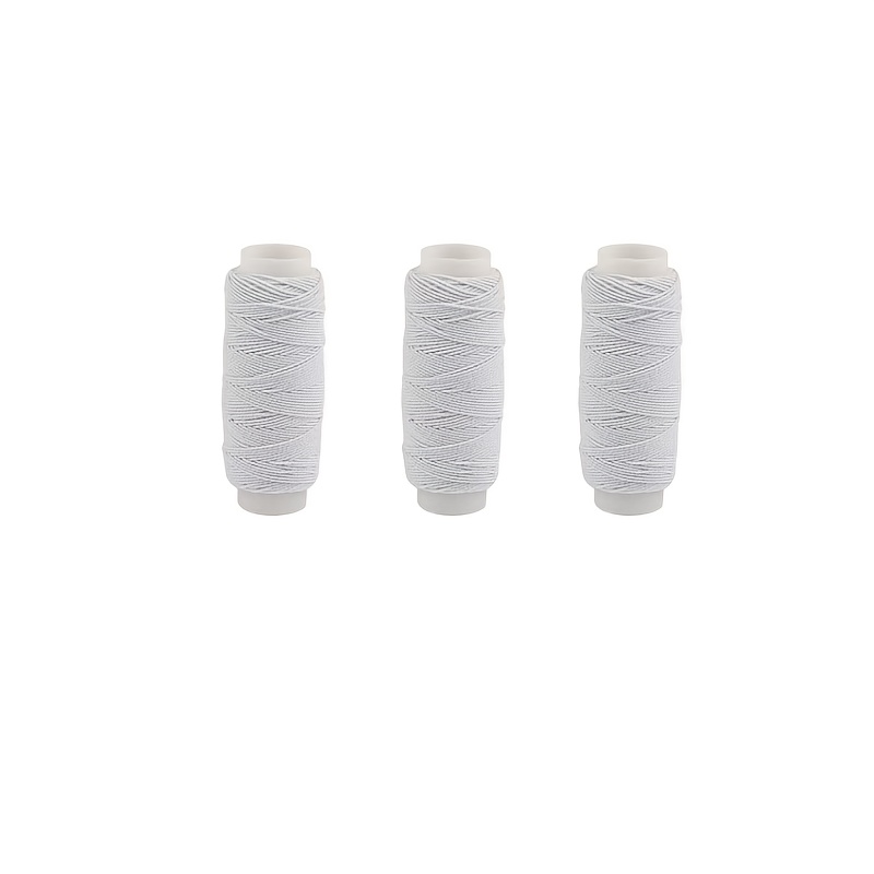 20m Black White  Elastic Threa - Sewing Latex ulasan dan harga