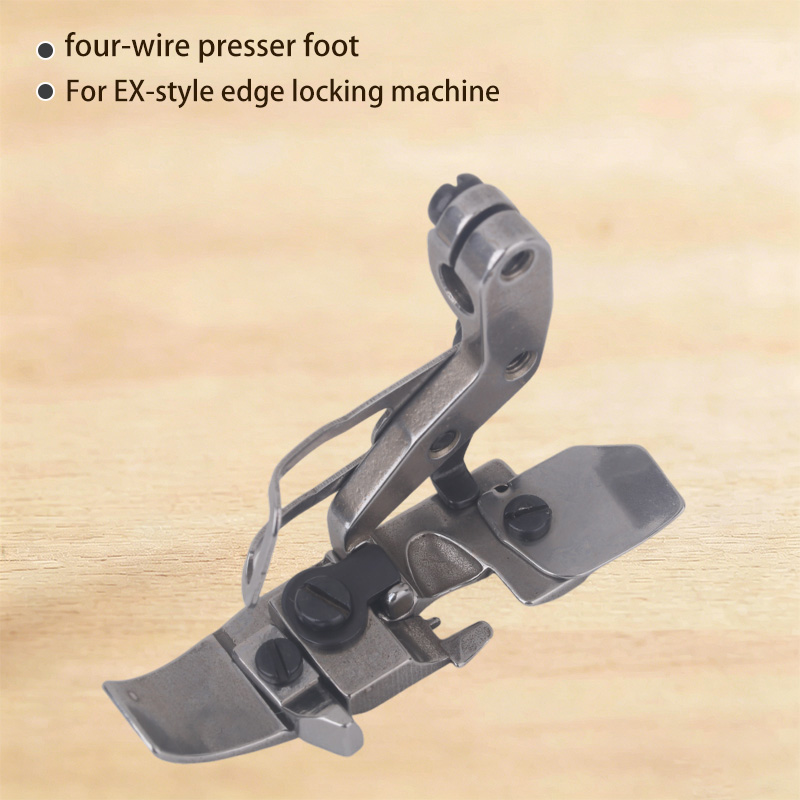 1PCS Four-Thread Presser Foot  - Textile Sewing Machine ulasan dan harga