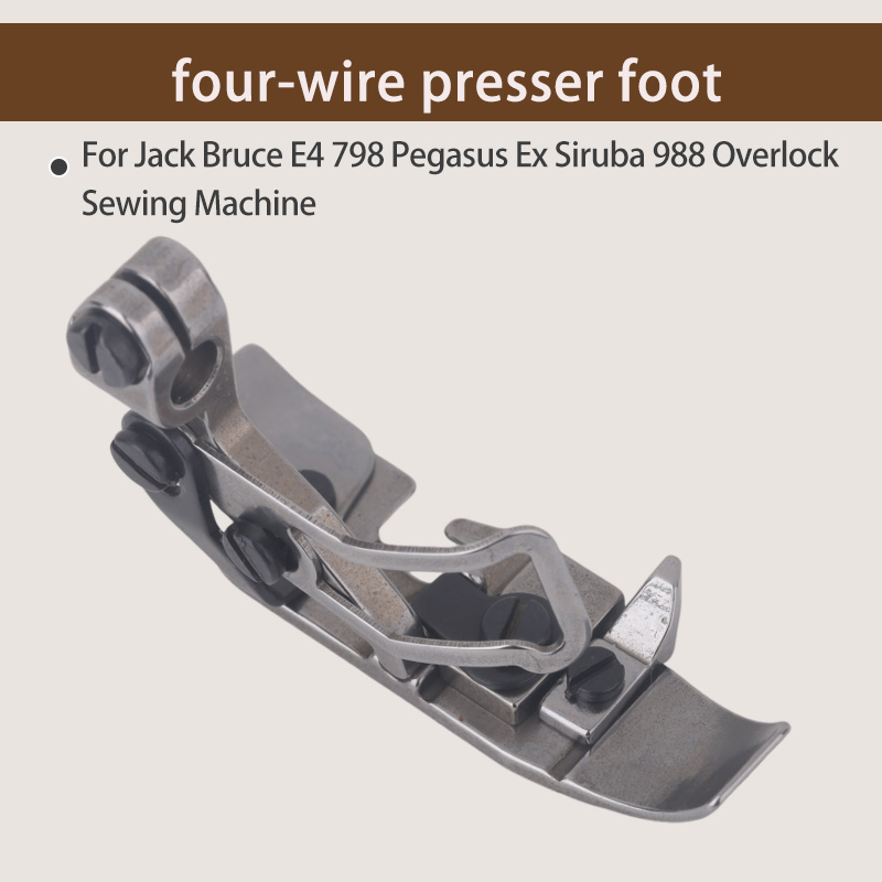 1PCS Four-Thread Presser Foot  - Textile Sewing Machine ulasan dan harga