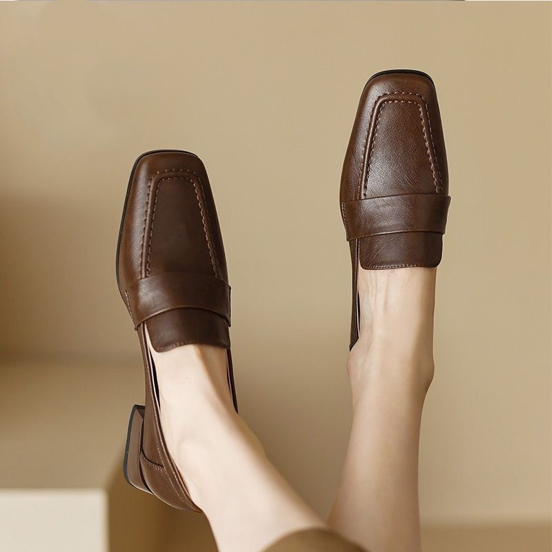 Women's Soft Leather Loafers 2 - Sewing Latex ulasan dan harga