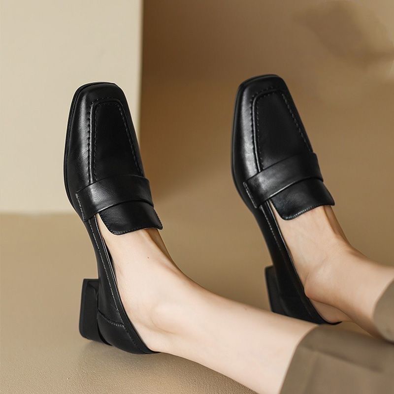 Women's Soft Leather Loafers 2 - Sewing Latex ulasan dan harga