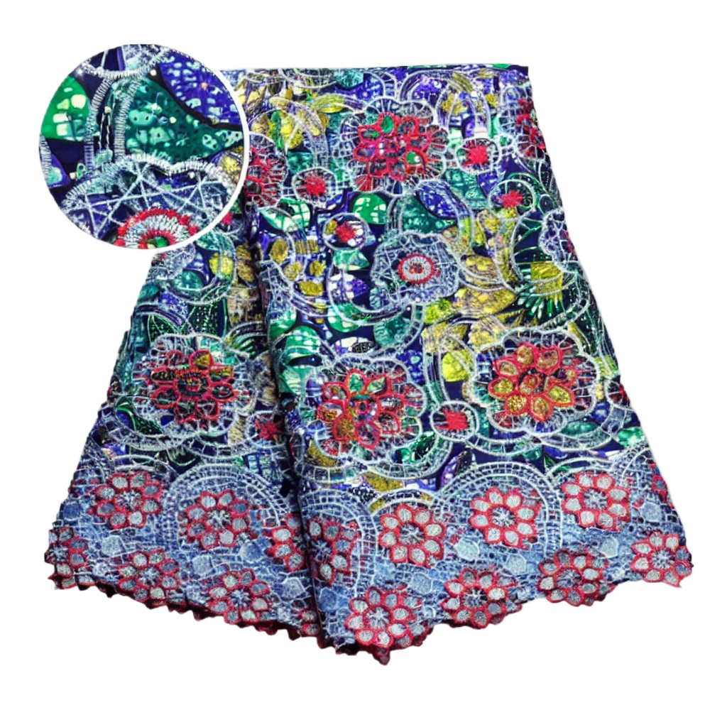 100% Cotton African Glitter Wa - Sewing Batik Fabric ulasan dan harga