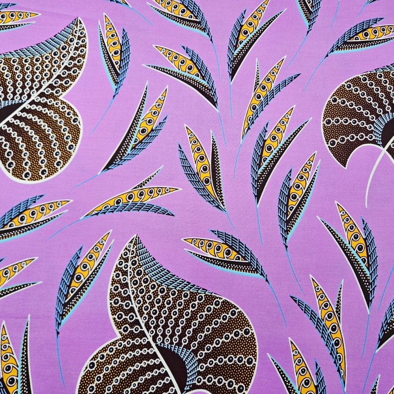 46Inch * 6Yards Purple African - Sewing Batik Fabric ulasan dan harga