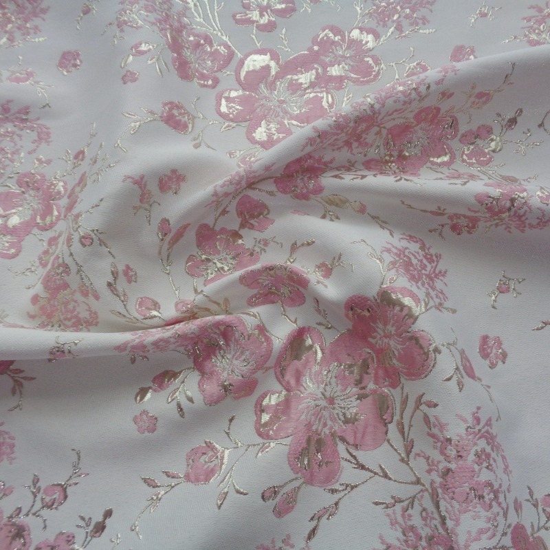 100x145cm Floral Embossed Jacq - Sewing Thread In Textile ulasan dan harga