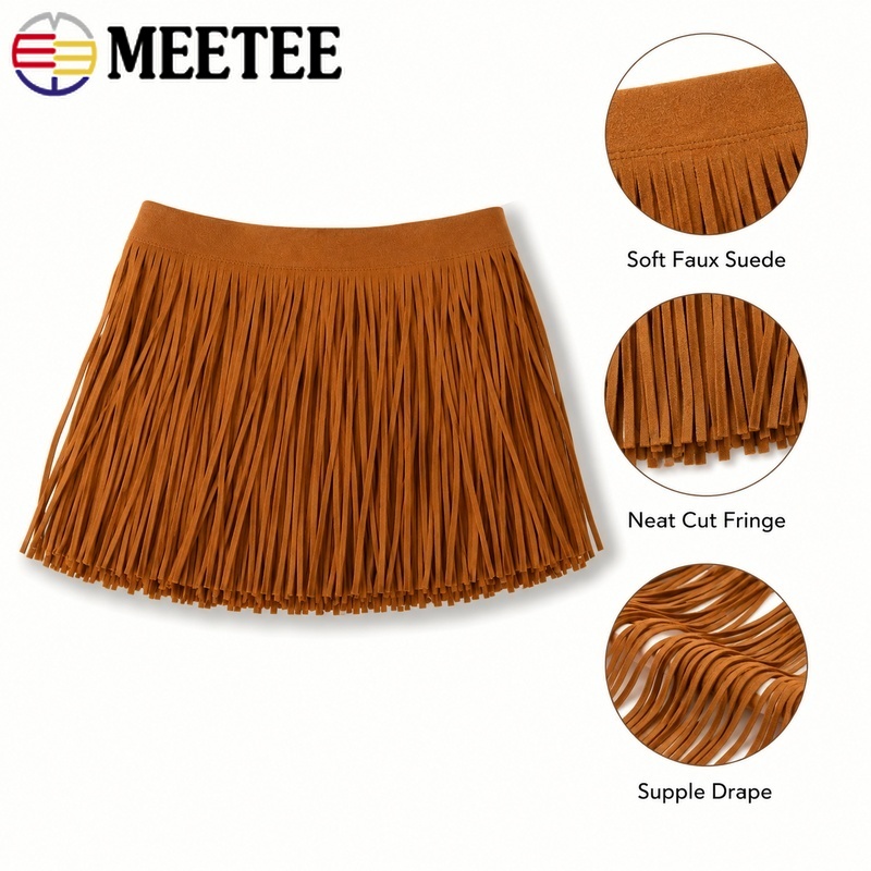 2/4Meters 3mmx15cm Tassel Frin - Sewing Thread In Textile ulasan dan harga